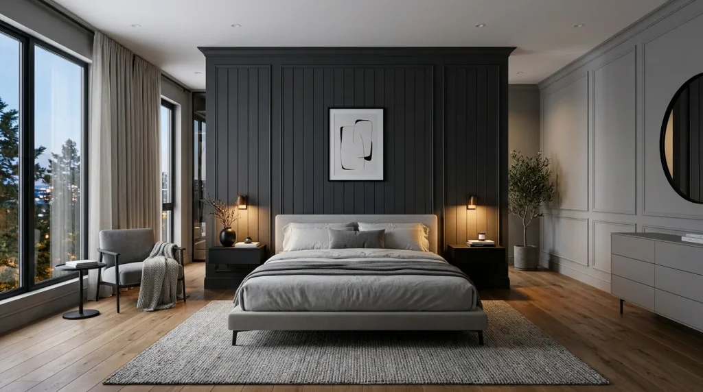 Dark Charcoal Paneling