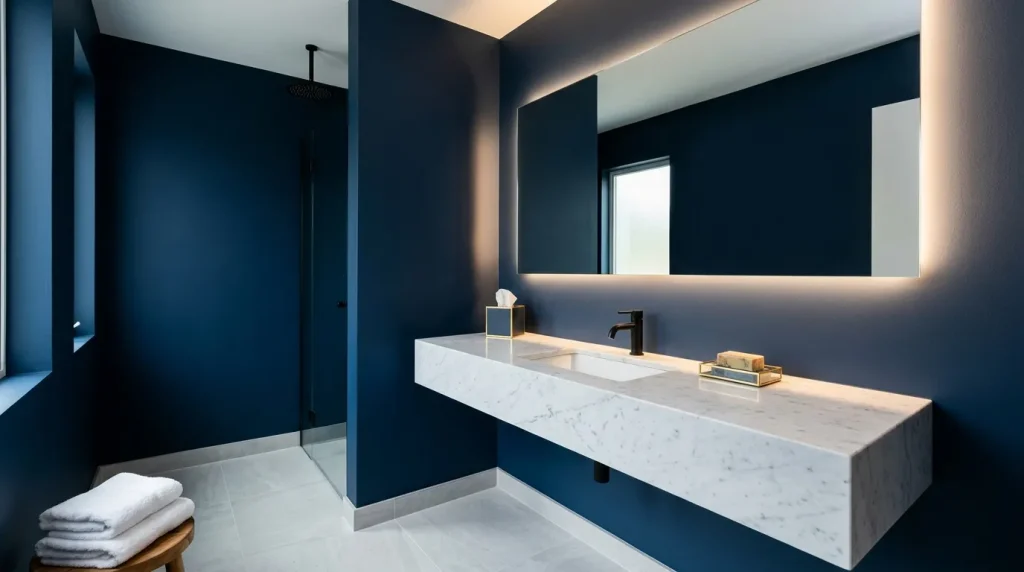 Deep Navy Walls