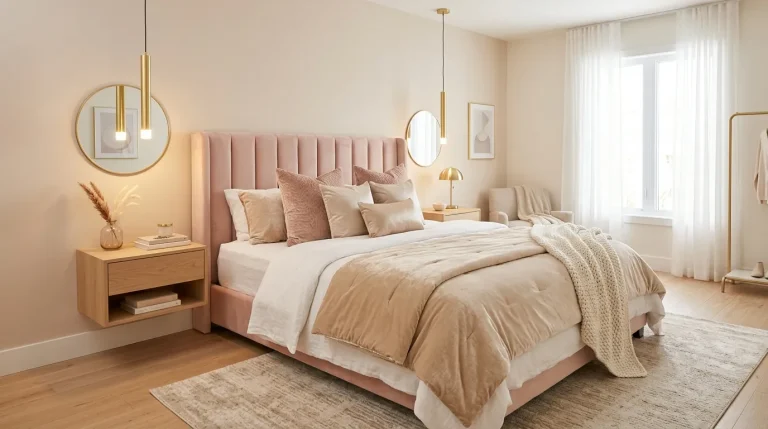 Dreamy Pink and Gold Bedroom Ideas