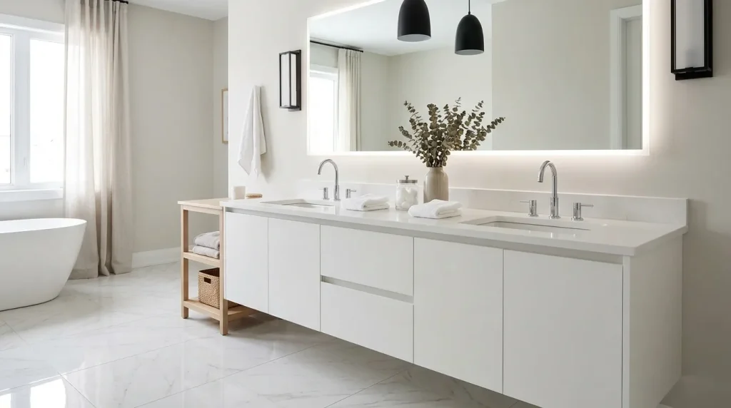 Floating Double Vanity