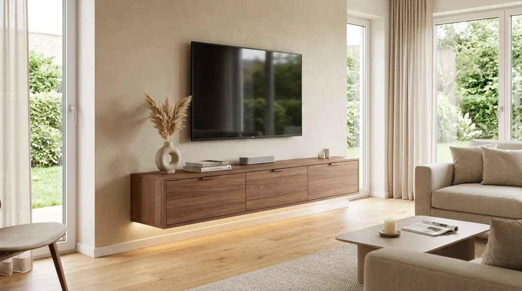 Floating Media Console
