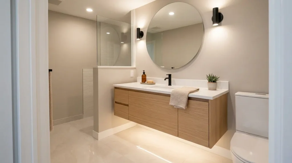 Floating Wood Vanity