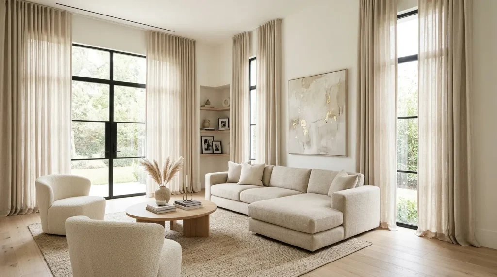 Floor-To-Ceiling Curtains