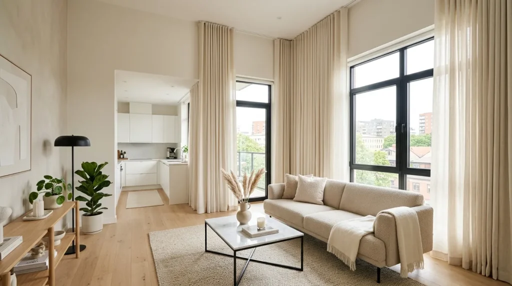 Floor-To-Ceiling Curtains