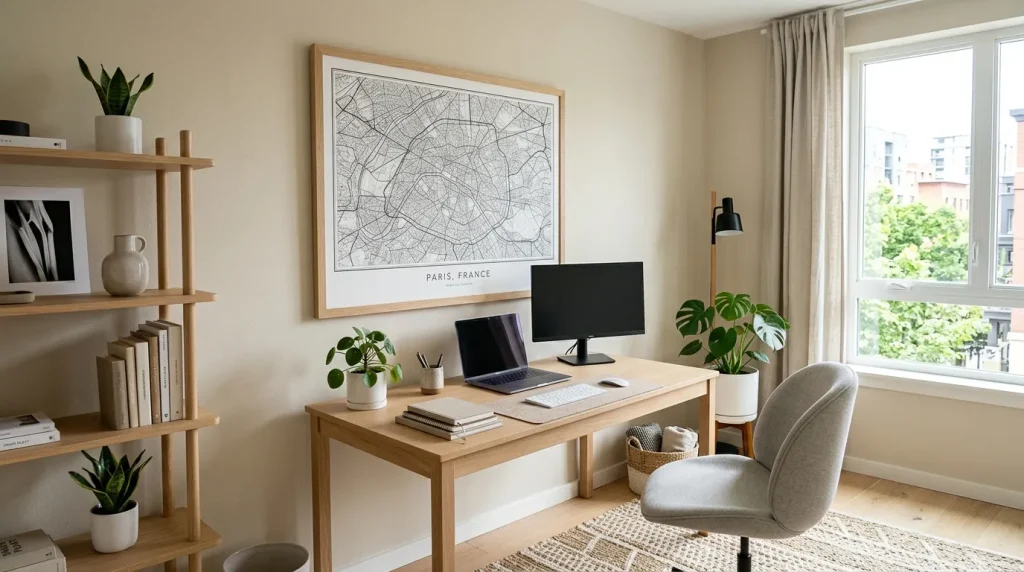 Framed Map Display