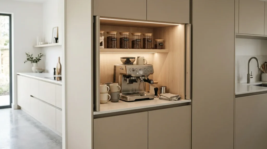 Hidden Coffee Cabinet