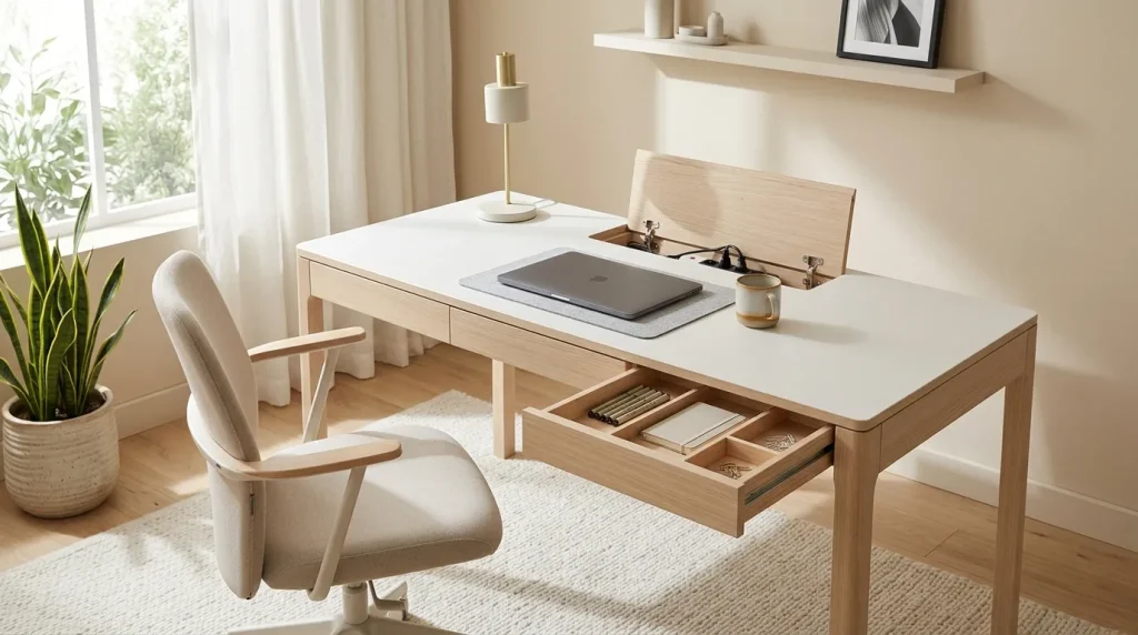 Hidden Storage Desk