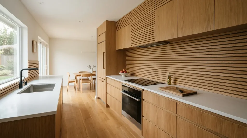 Horizontal Wood Slats