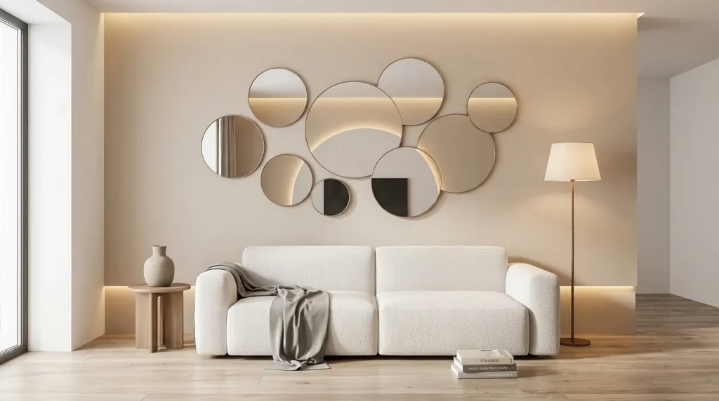 Layered Mirror Wall