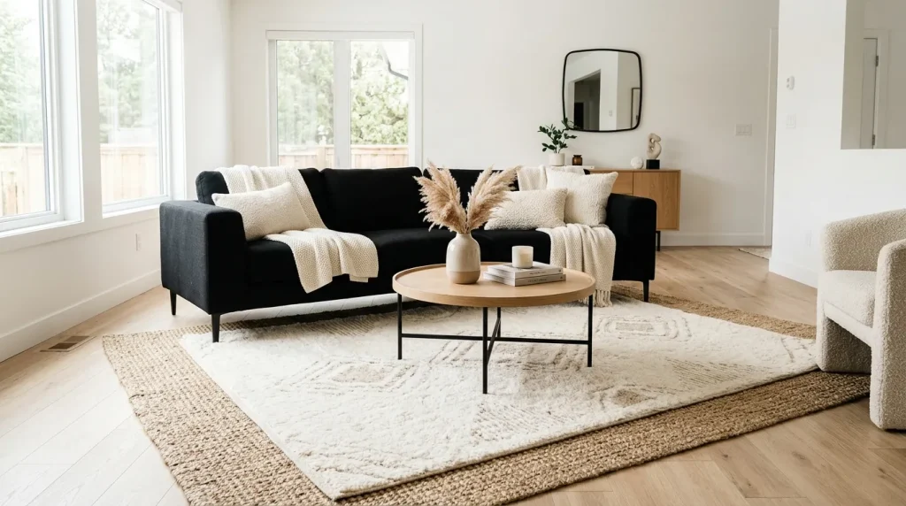 Layered Neutral Rugs