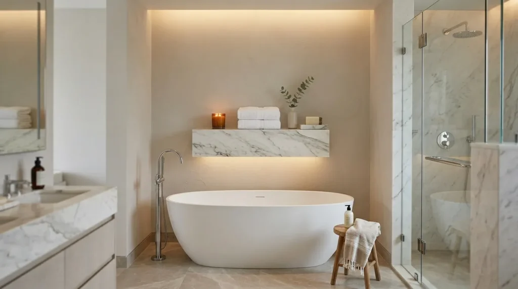 Marble Bath Shelf