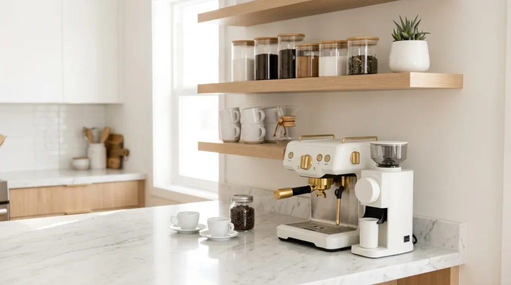 Marble Counter Coffee Corner