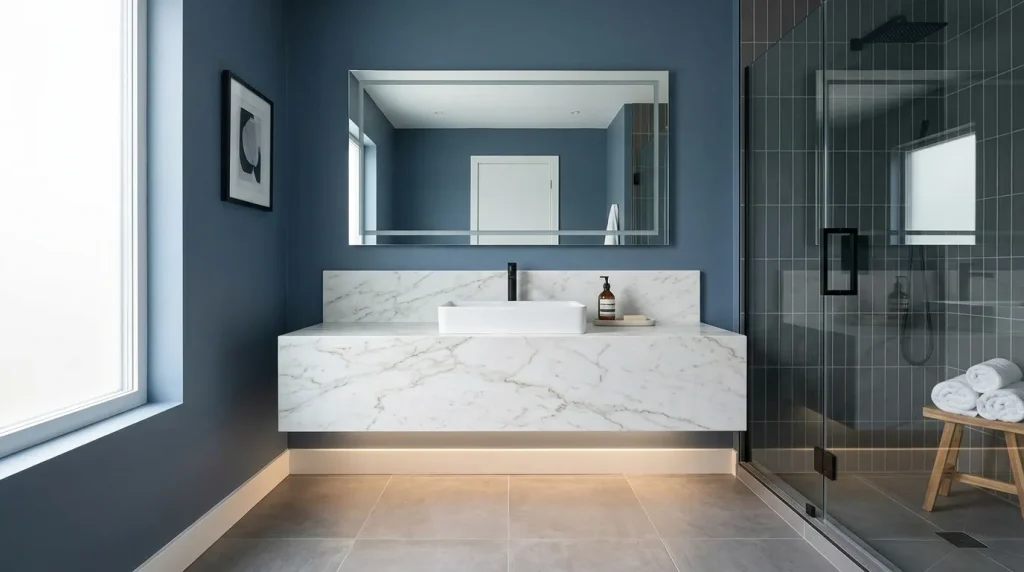 Marble Vanity Contrast
