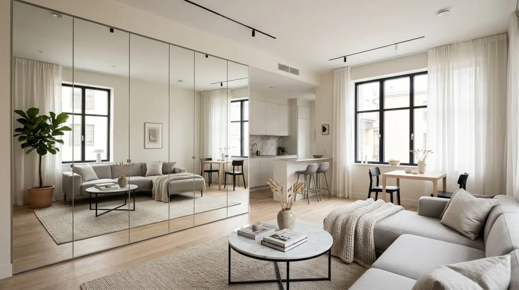 Mirrored Accent Wall