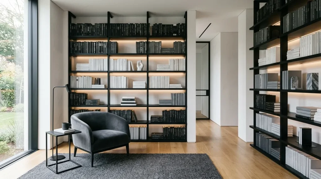 Monochrome Book Display