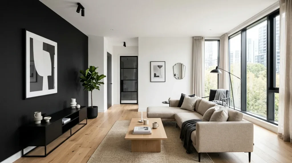 Monochrome Contrast Wall