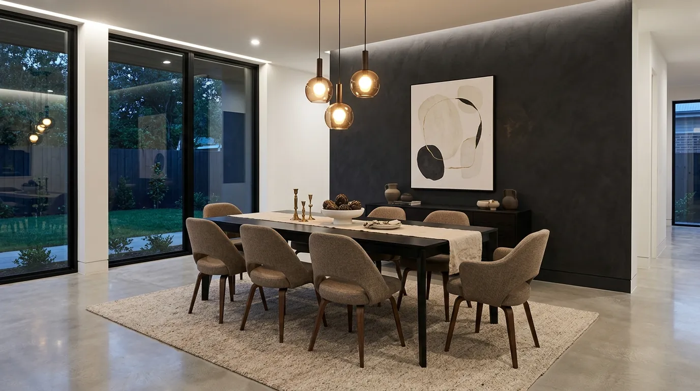 Moody dining room