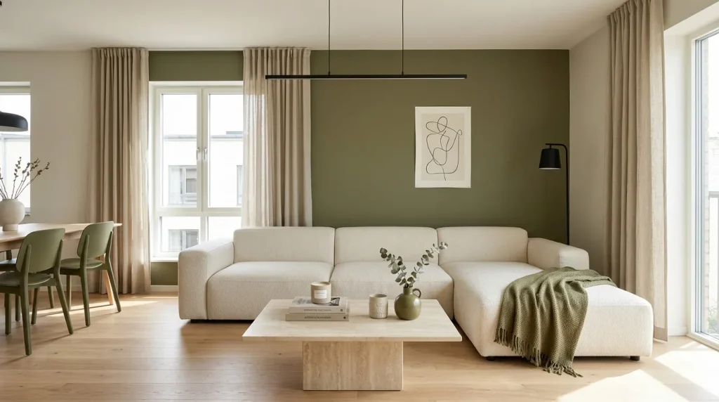 Muted Olive Accents