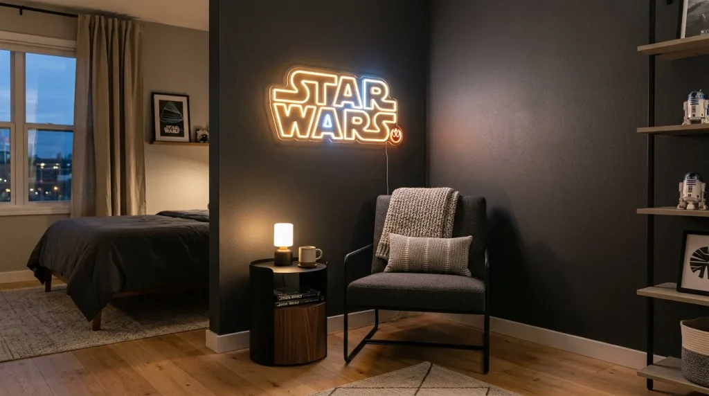 Neon Logo Corner