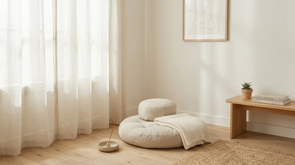 Neutral Meditation Nook