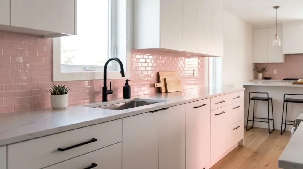 Pink Backsplash Glow