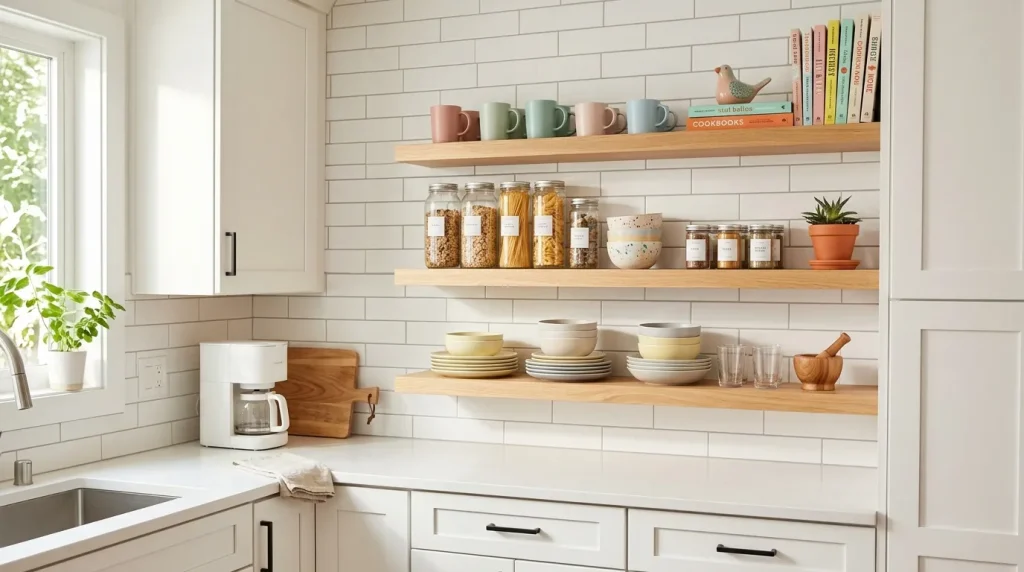 Playful Open Shelves