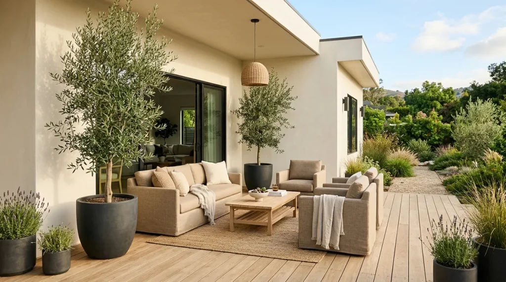 Potted Olive Trees