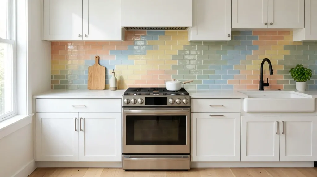 Rainbow Backsplash Tiles