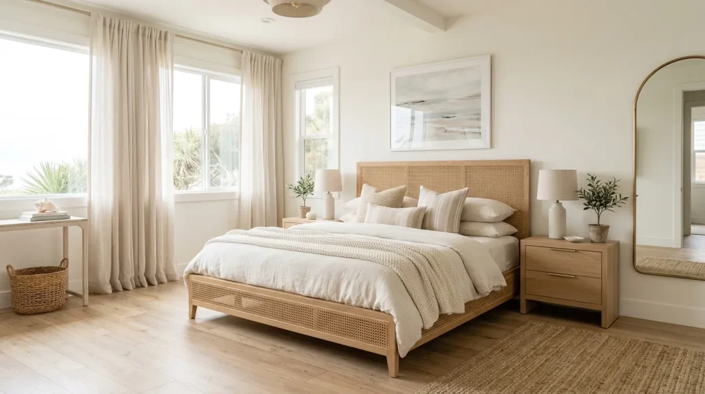 Rattan Statement Bed