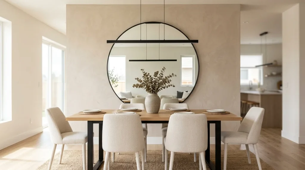 Round Statement Mirror