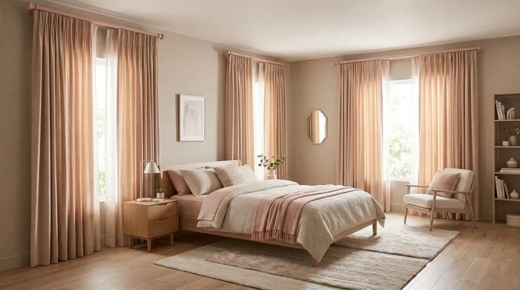 Soft Gold Drapery