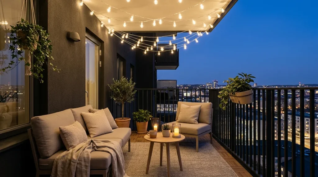 String Light Canopy