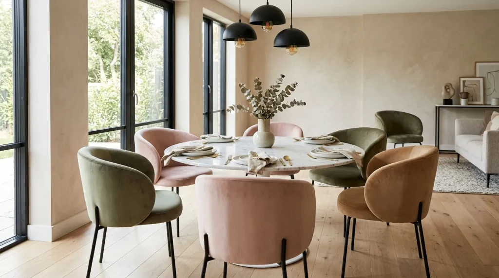 Velvet Accent Chairs