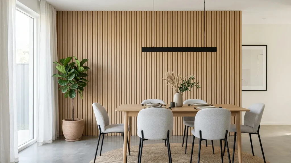 Vertical Wood Slats