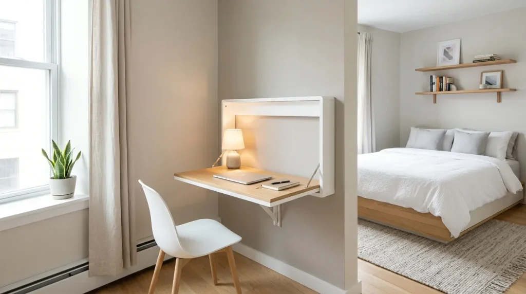 Wall-Mounted Desk Fold