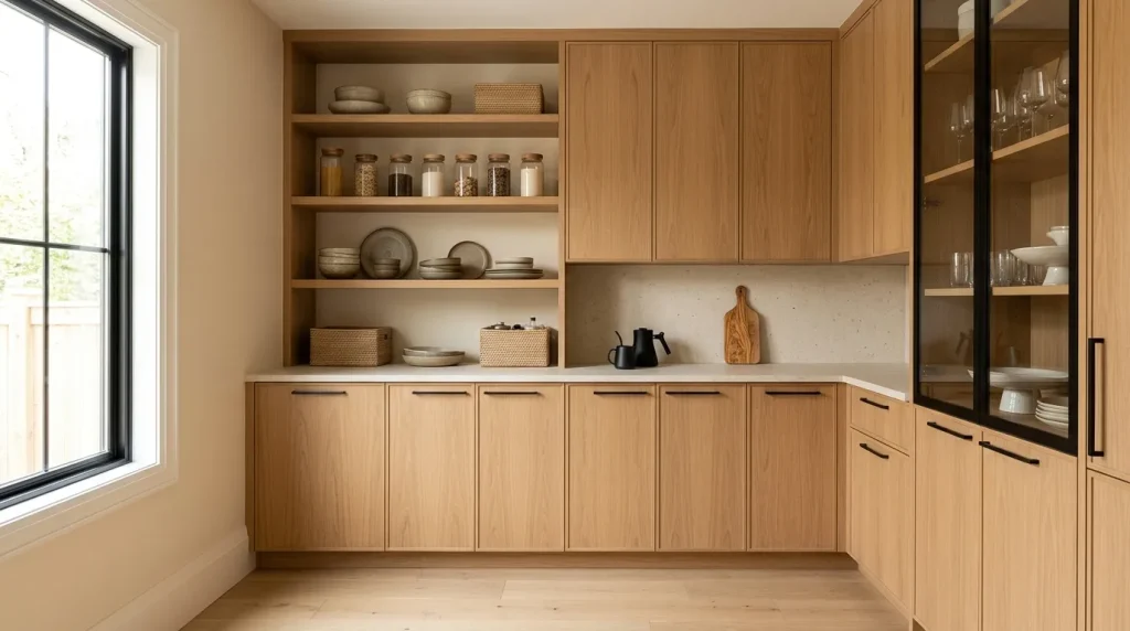 Warm Wood Cabinets