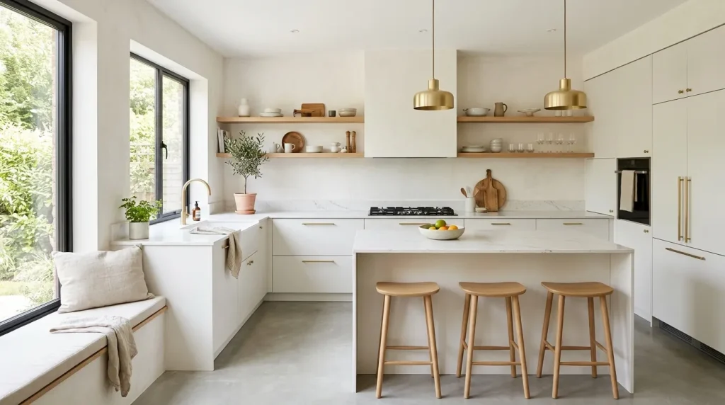 Warm White Kitchen