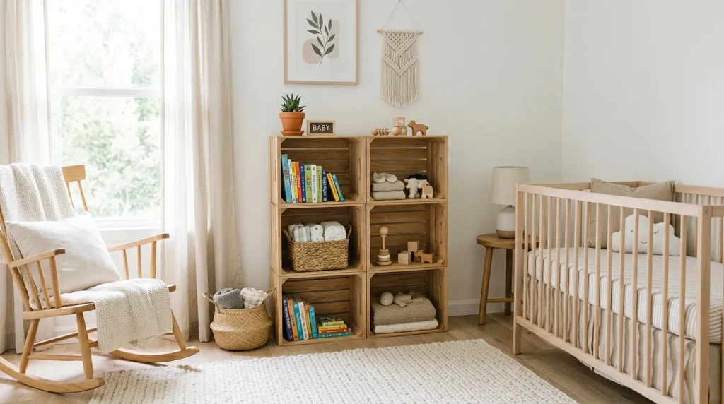 Wooden Crate Storage