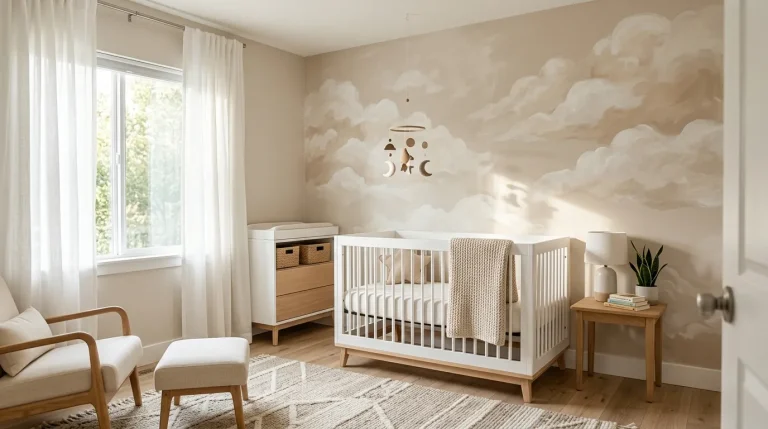 nursery accent wall