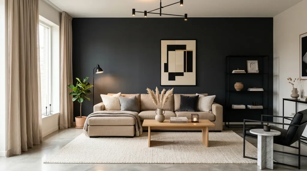 Charcoal Accent Wall
