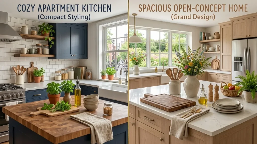 How to Adapt Styling for Different Kitchen Sizes
