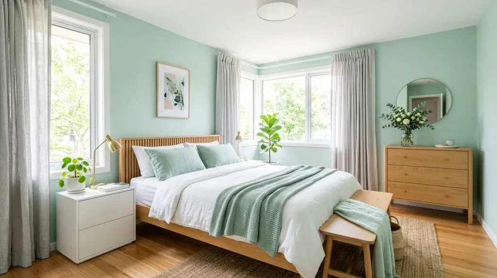Mint and White
