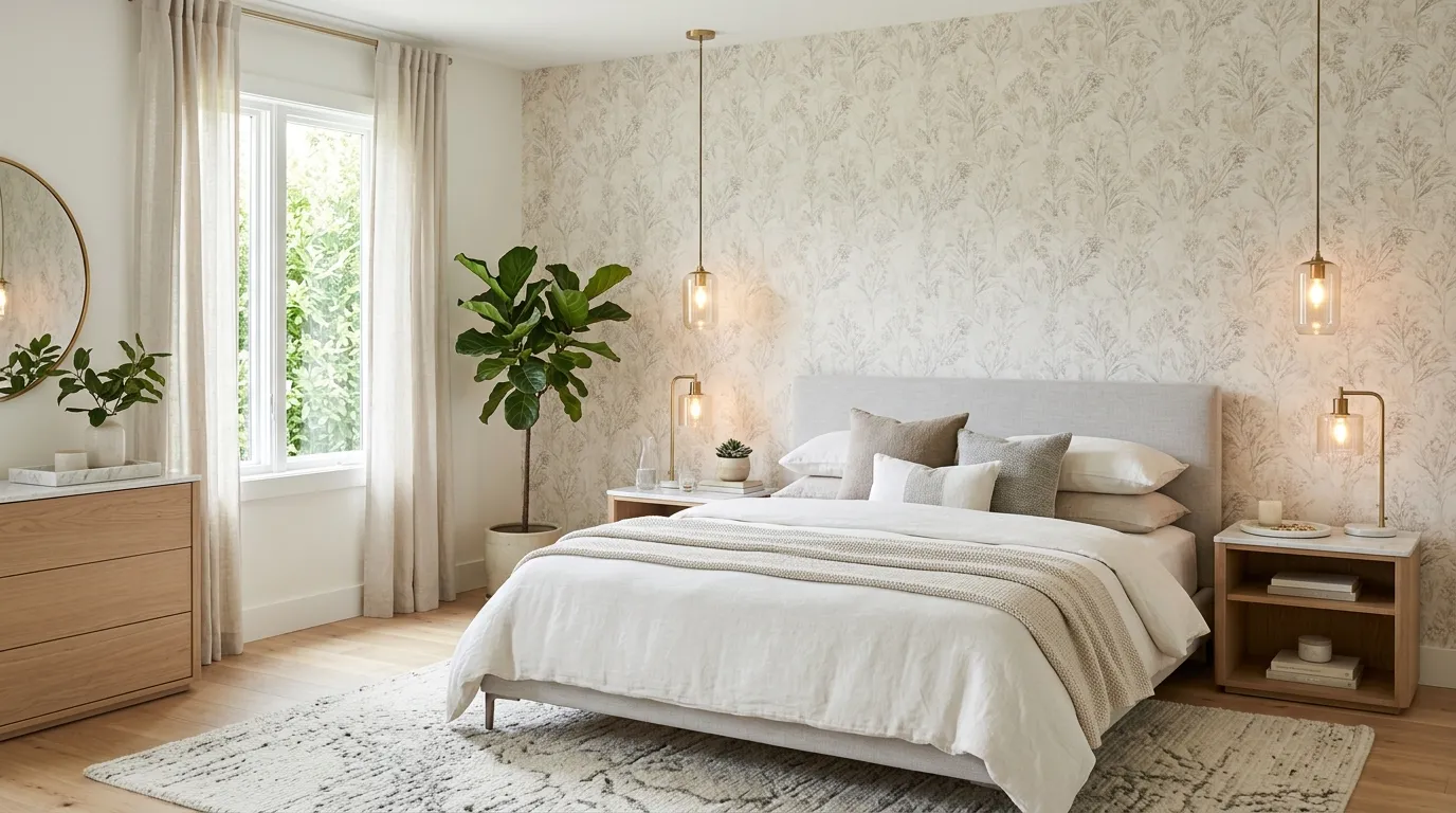 accent walls in bedroom Soft Wallpaper Layer