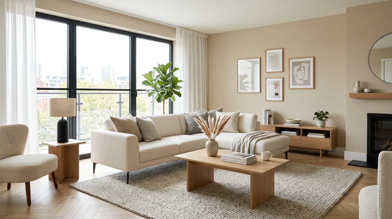 apartment living room inspiration Neutral Color Palette