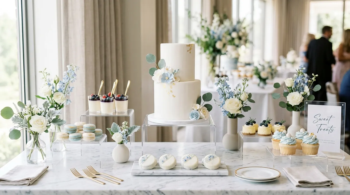 baby boy baby shower theme Elegant Dessert Table