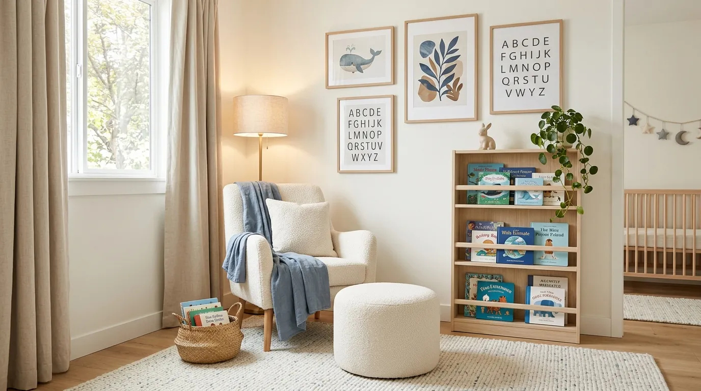 baby boy nursery decor ideas Cozy Reading Corner