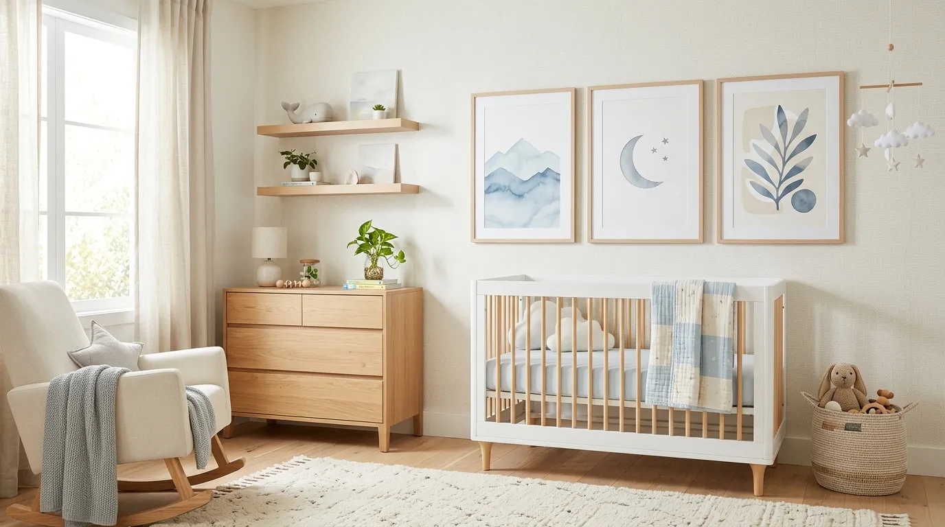 baby boy nursery decor ideas Minimal Wall Art