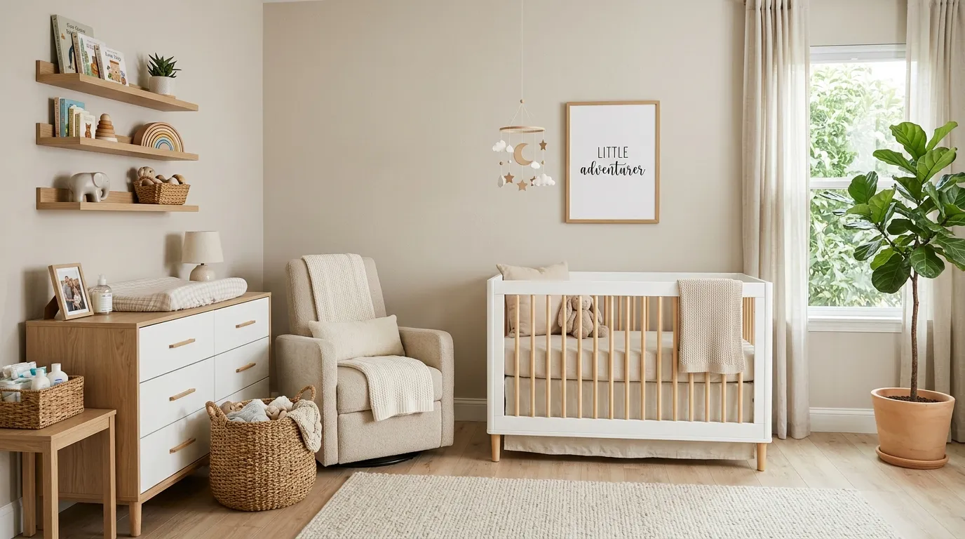 baby boy nursery decor ideas Natural Wood Furniture