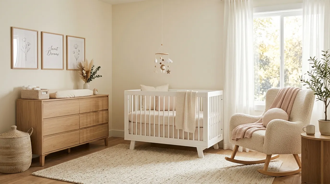 baby girl nursery decor ideas Soft Blush Palette