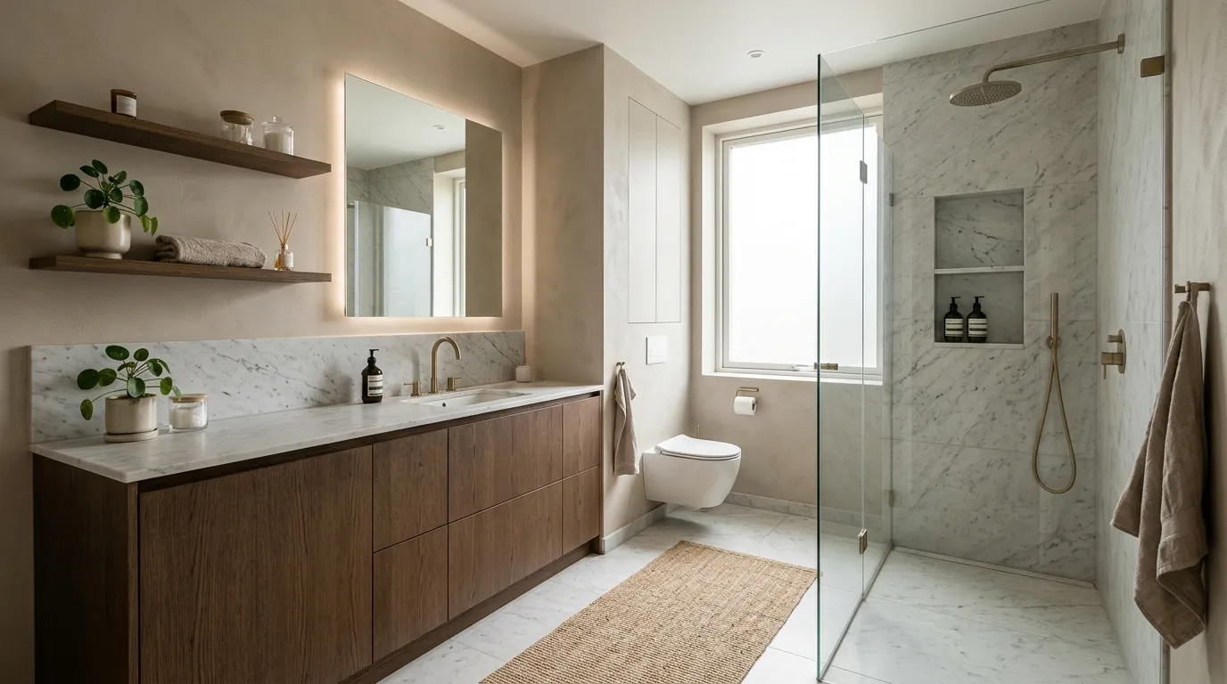 bathroom aesthetic Minimal Storage